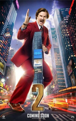 Anchorman 2 Will Ferrell Poster