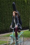 Chloë Moretz on the Set of IF I STAY Movie in Vancouver