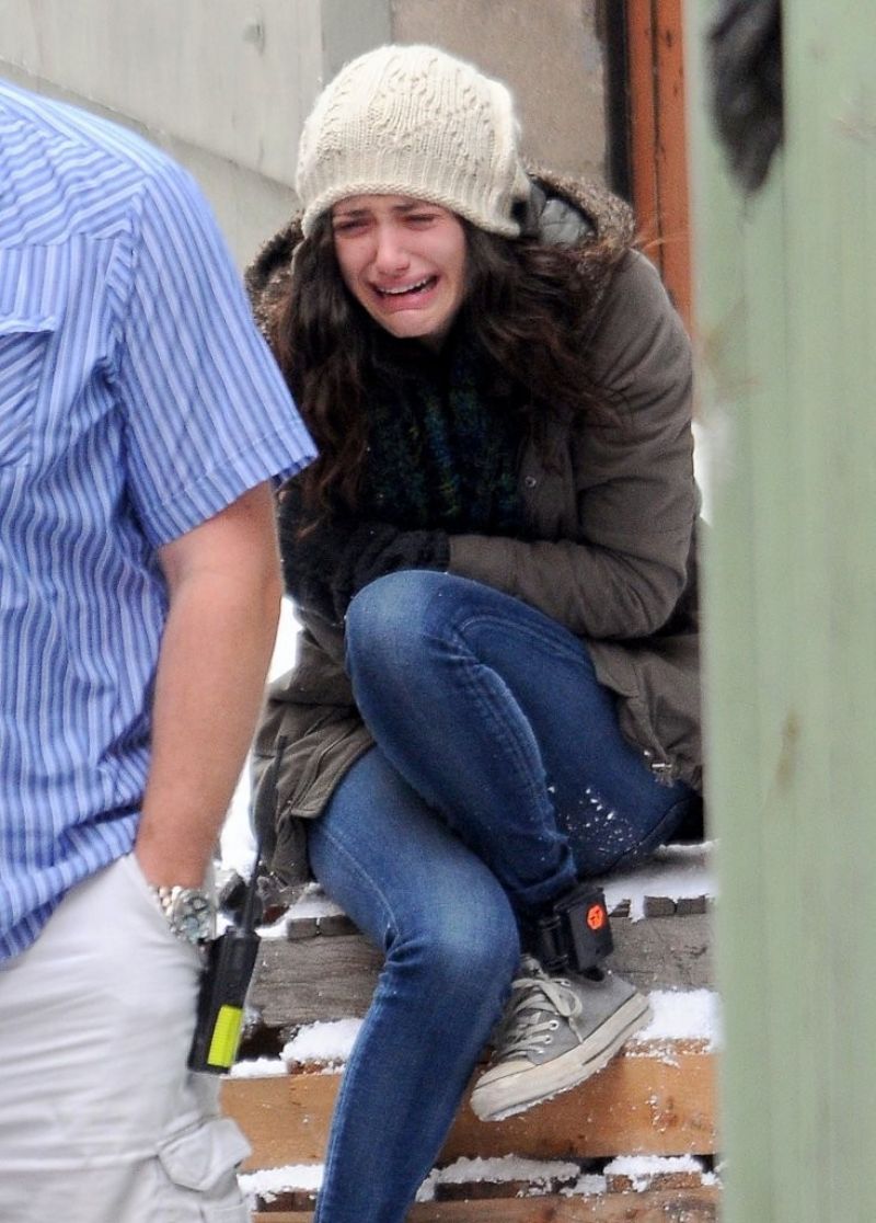 Emmy Rossum as  Fiona Gallagher on the Set of SHAMELESS