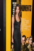 Lily Aldridge on Red Carpet - THE MONUMENTS MEN Premiere in New York City